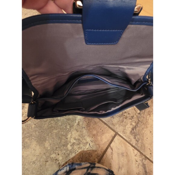 Coach F15204 Vintage Cobalt Blue Soho Flap Y2K Leather w/Buckle/With Wallet - Picture 5 of 10